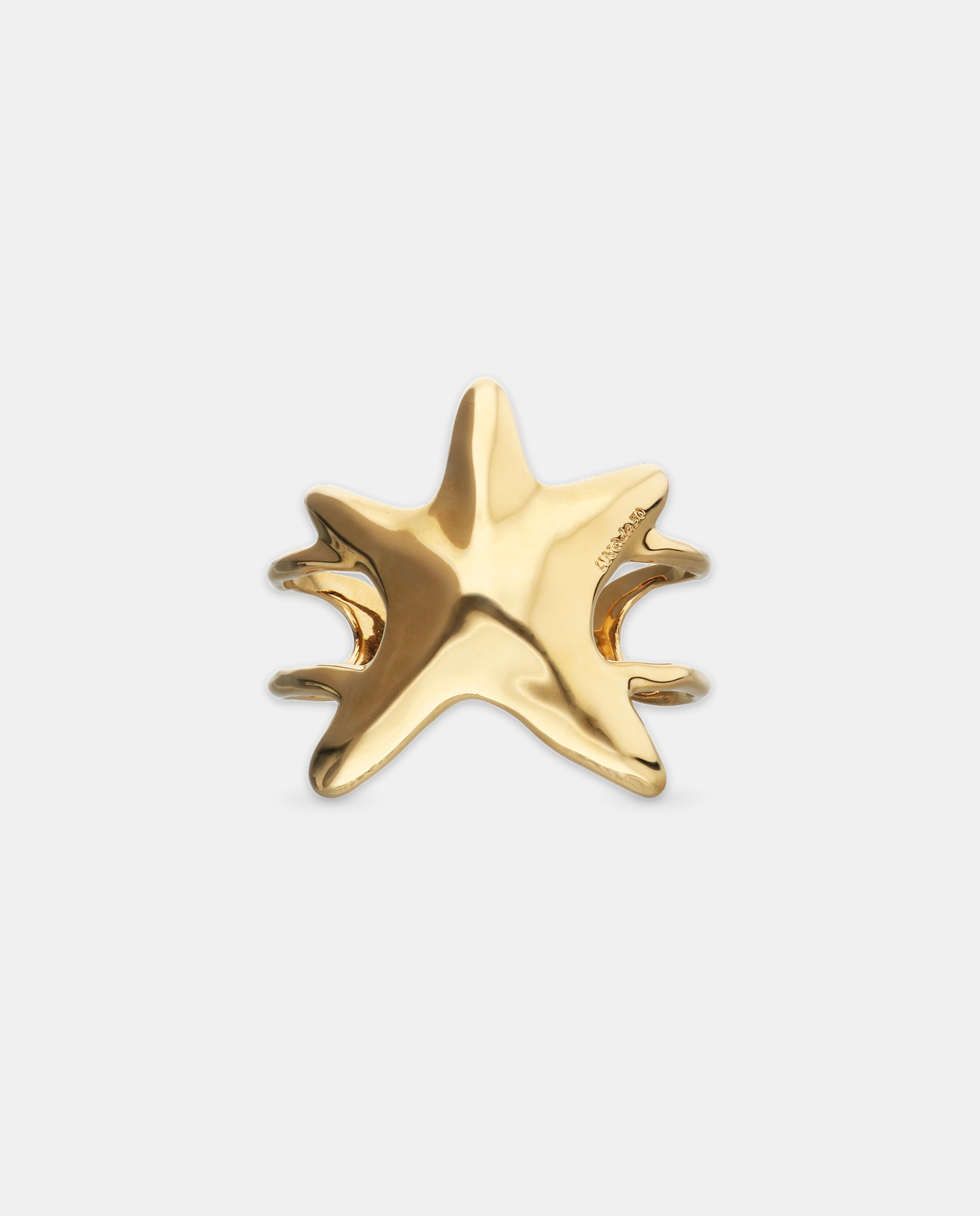 Pulseira Rígida Banhada a Ouro 18k com Forma de Estrela Grande Ouro-1