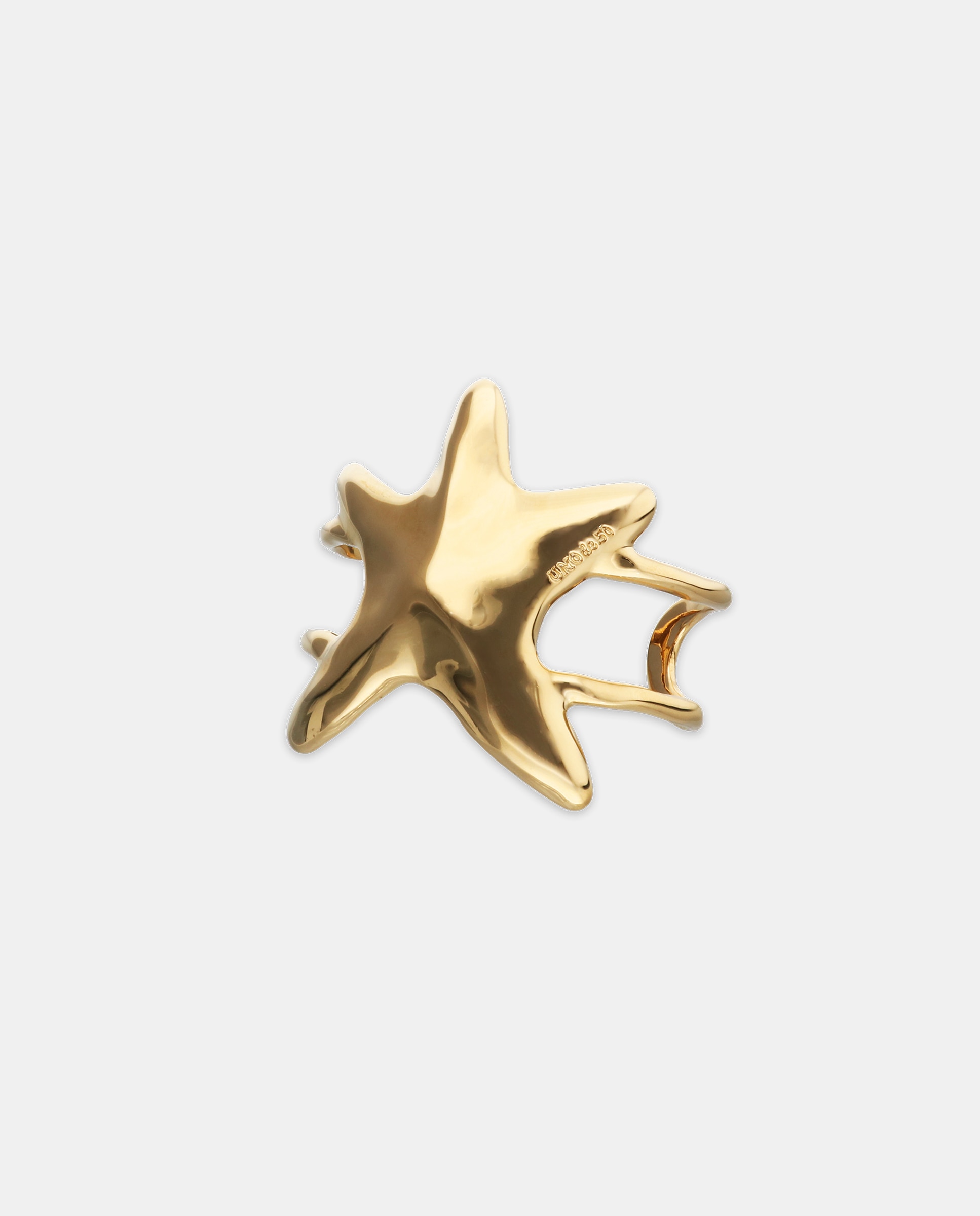 Pulseira Rígida Banhada a Ouro 18k com Forma de Estrela Grande Ouro-2