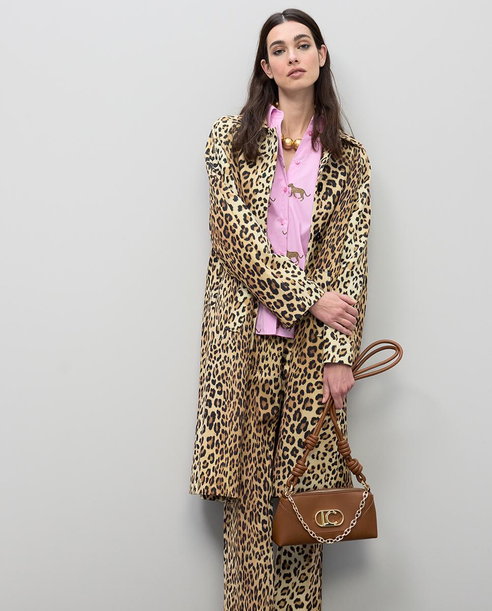 Imagem 0 de Gabardina Animal Print Resistente à Água