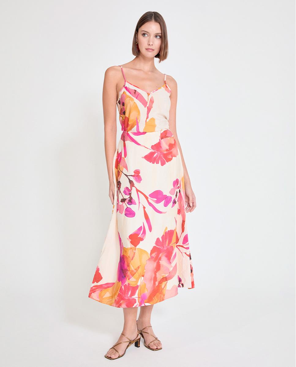 Imagem 0 de Saia Midi com Print Floral