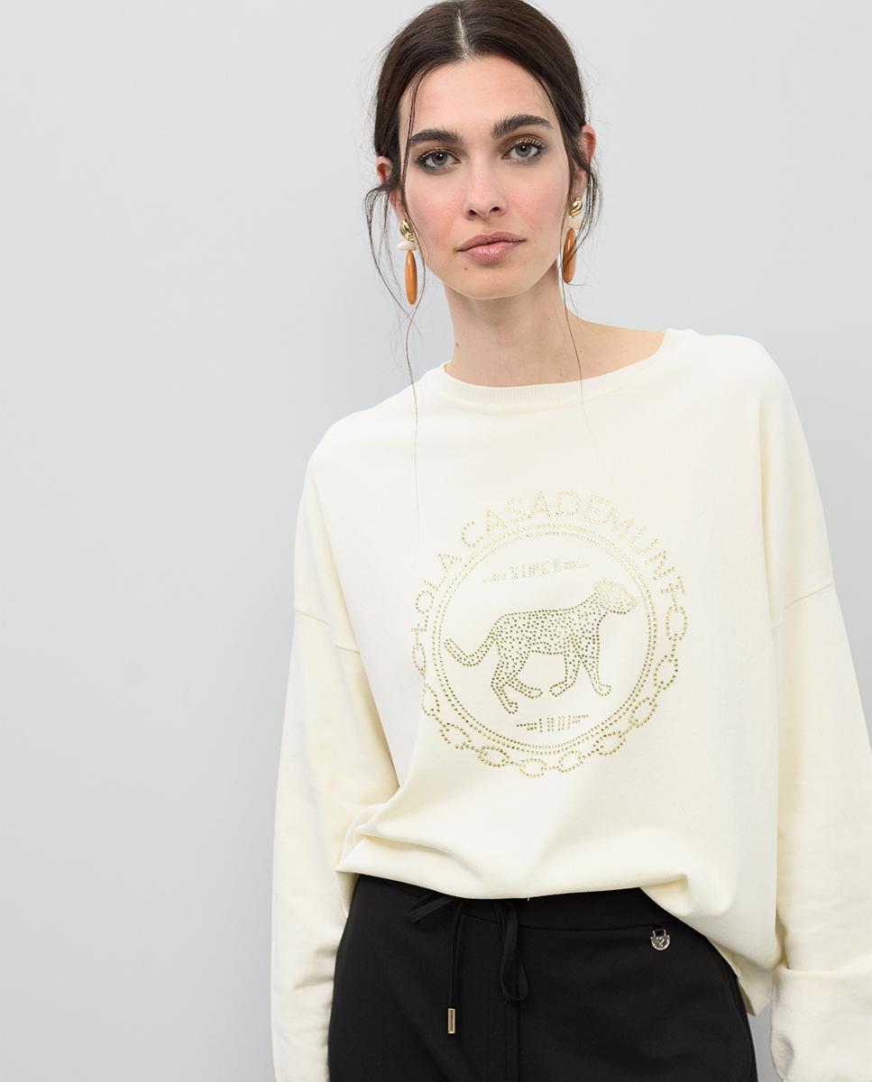 Imagem 0 de Camisola Folgada com Strass