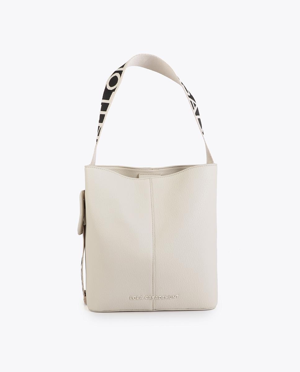 Imagem 0 de Mala Shopper Moderna com Alça de Nylon com Detalhe de Contraste em Tecido
