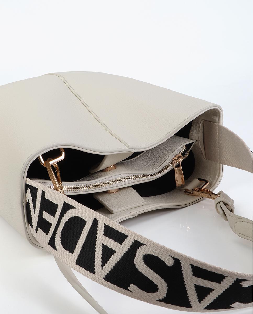 Mala Shopper com Alça de Nylon em Contraste Cru-5