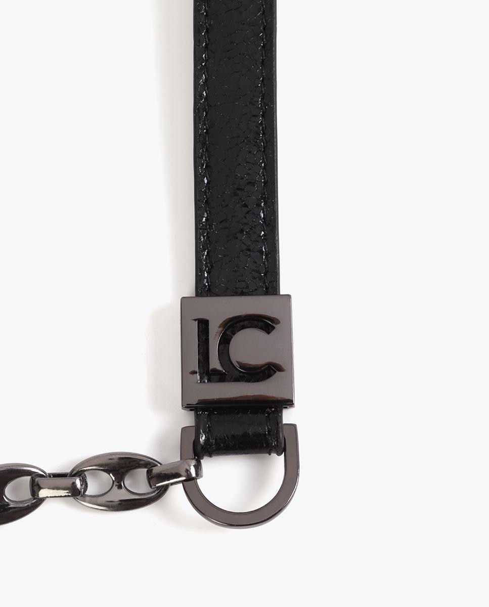 Mala de Festa Metalizada com Fecho Magnético e Corrente Ajustável Preto-6