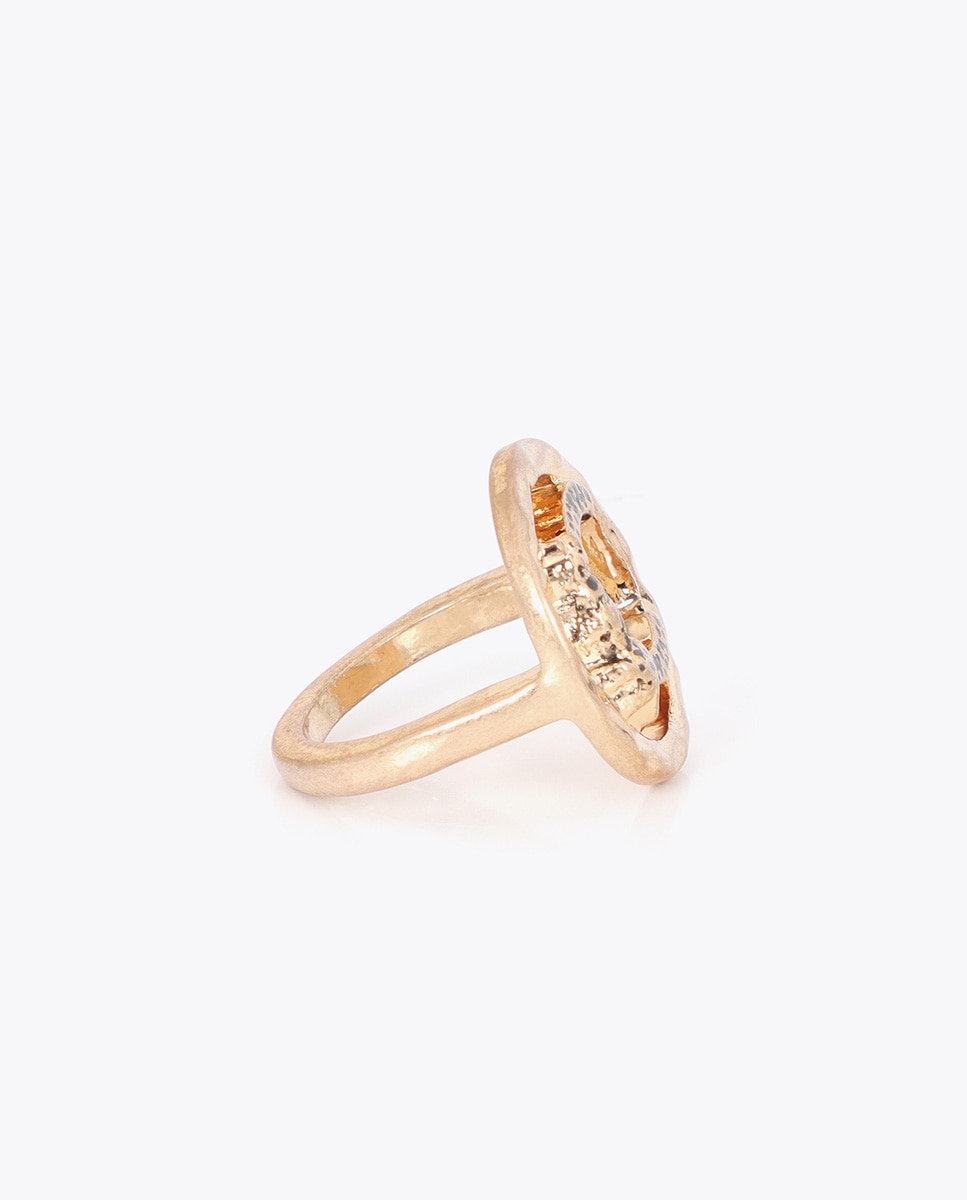Anel com Logo Lc Animal Ouro-3