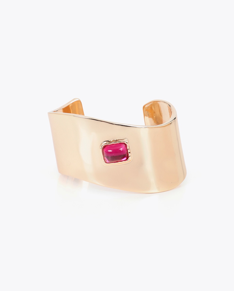 Imagem 0 de Bracelete Forma Irregular com Cristais Multicolor