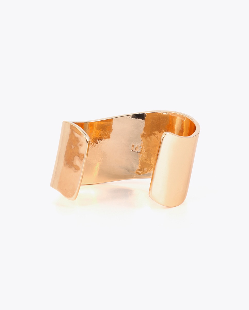 Bracelete Forma Irregular com Cristais Multicolor Rosa-3
