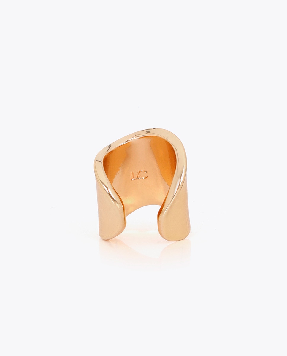 Anel Forma Irregular Rosa-4