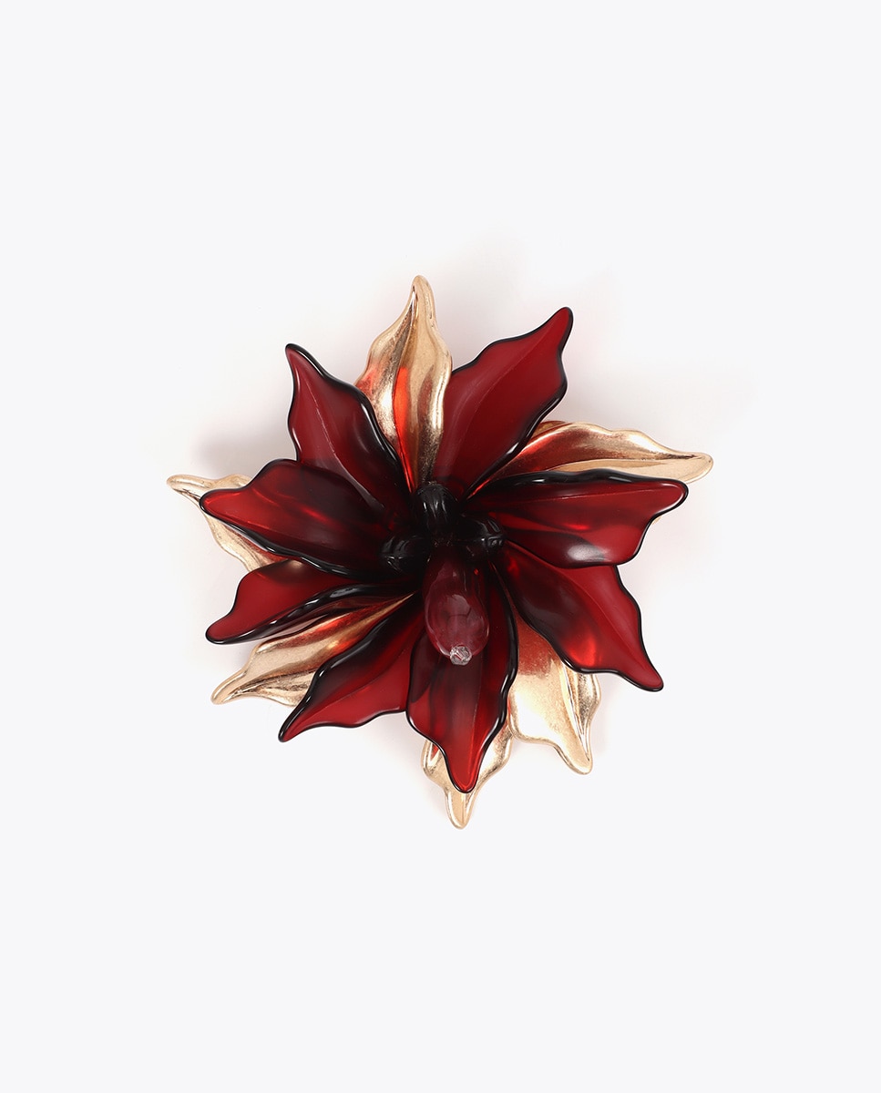 Imagem 0 de Alfinete de Flor Bicolor