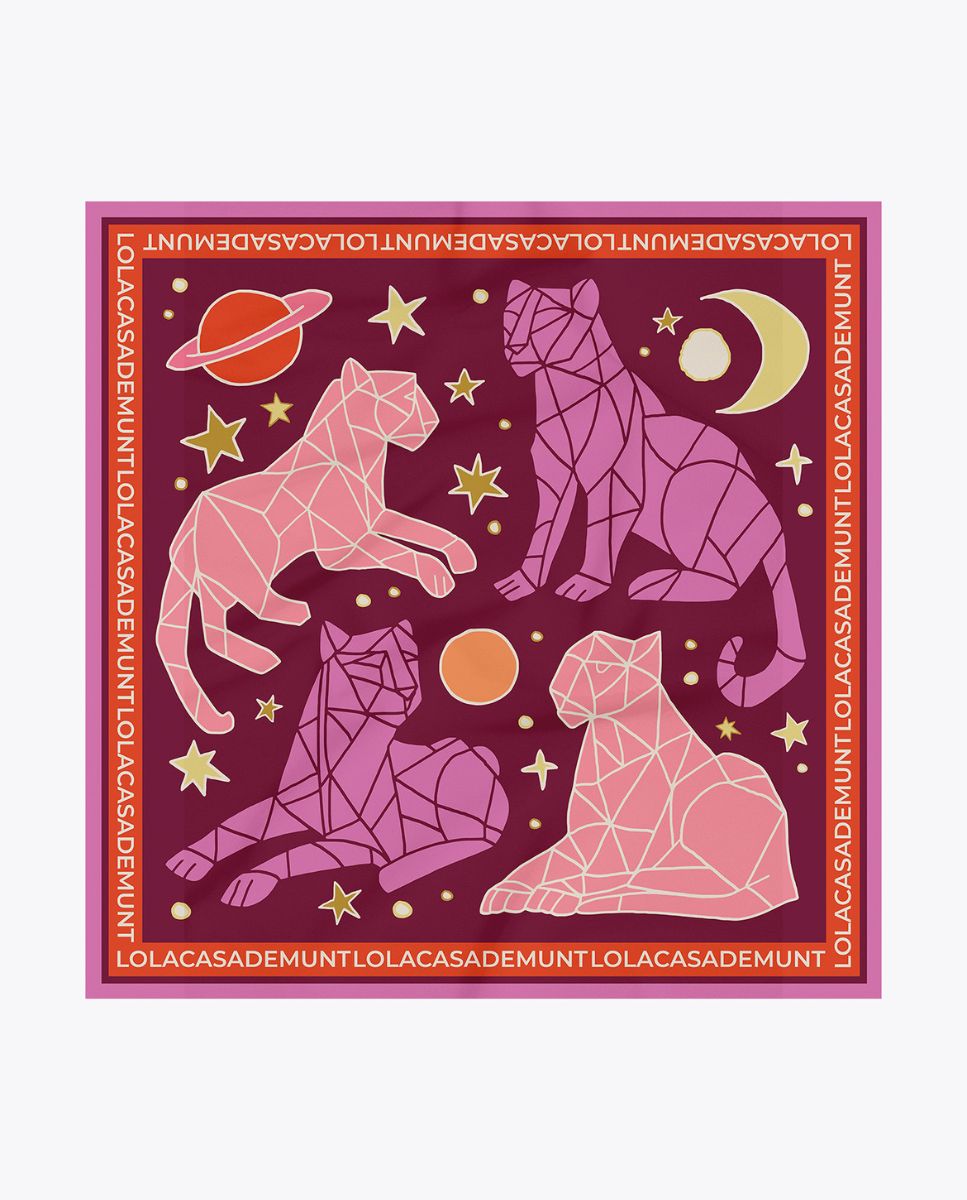 Imagem 0 de Lenço Cosmic Tigers 90x90cm
