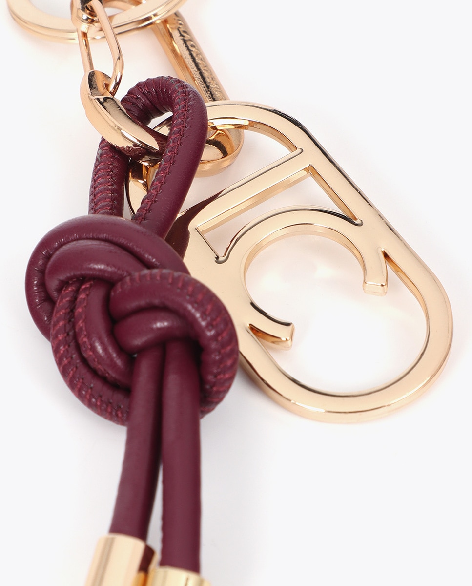 Porta-chaves Nó Infinito Charm Lc Ovalado Vermelho-4