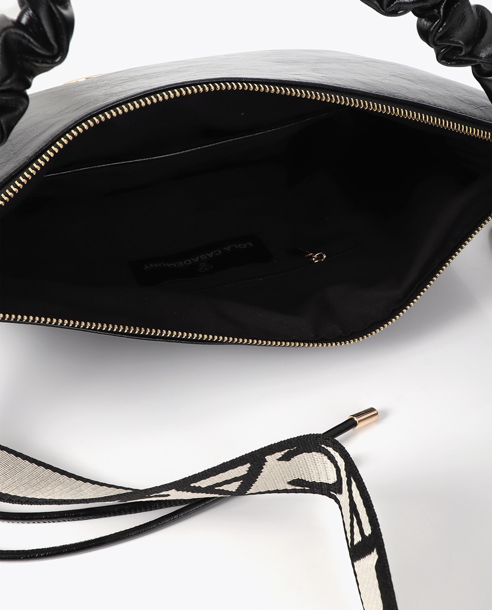 Bolsa para Pc Efeito Pele Preto-5