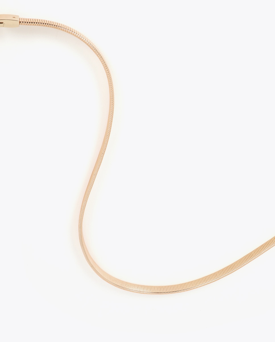 Cinto Metal Stretch com Logo Ovalado Ouro-5