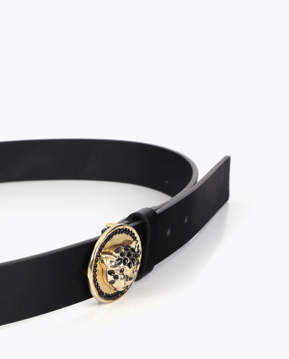 Cinto Medalha Leopardo Preto-4