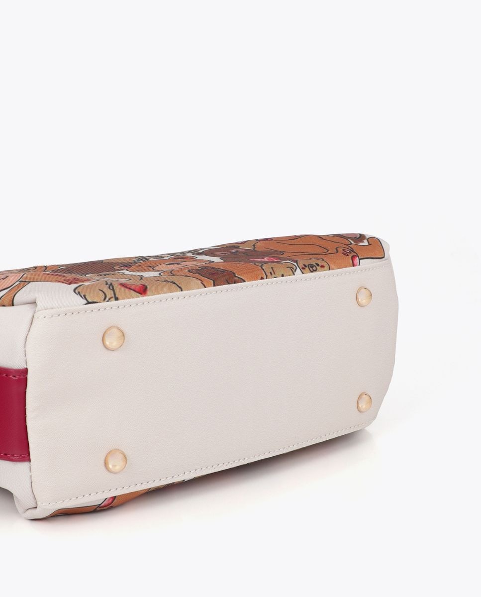 Necessaire Estampado Personalizado Ursos Branco / Castanho-4