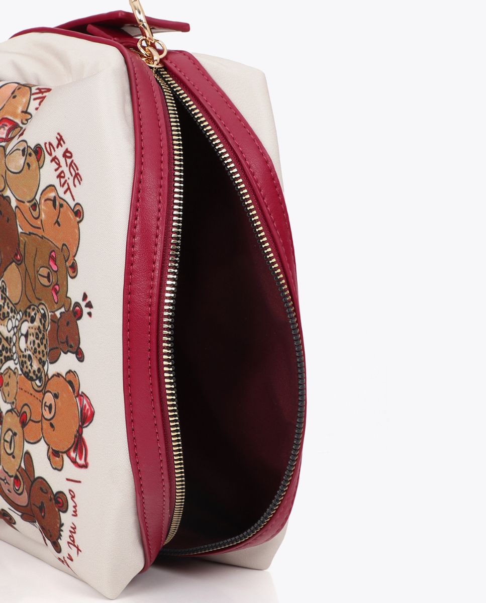 Necessaire Estampado Personalizado Ursos Branco / Castanho-5