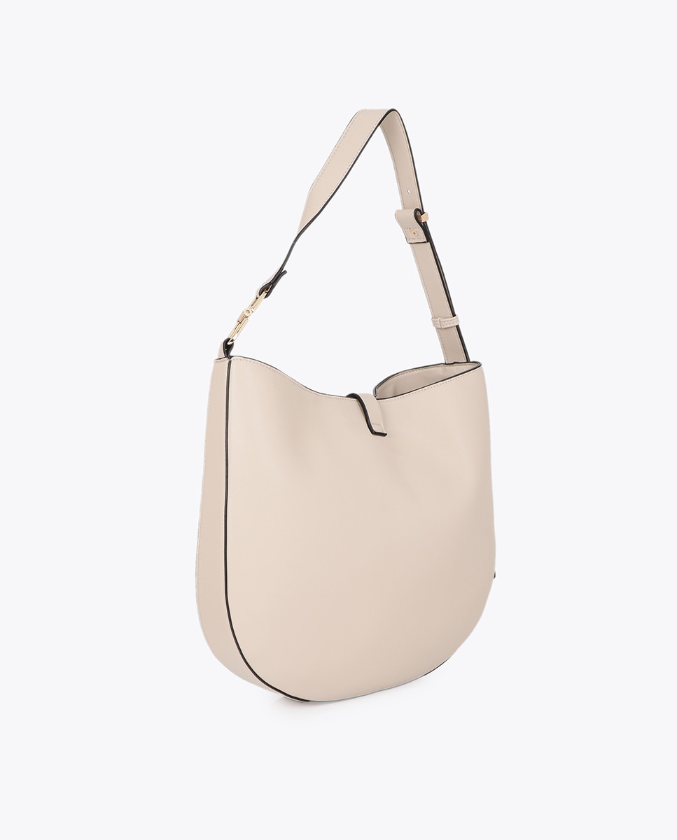Shopper com Aplique Metálico Natural-4