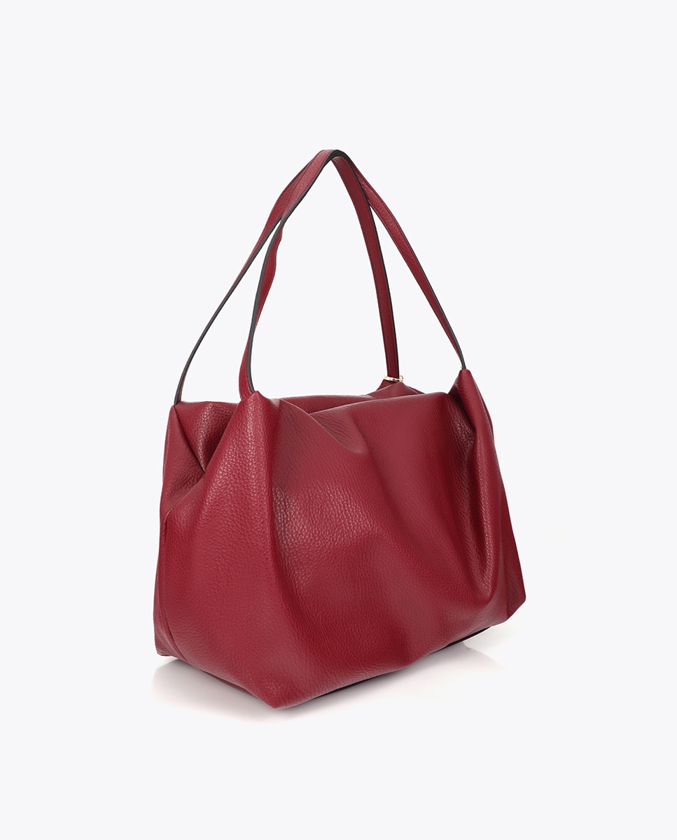 Shopper Efeito Pele Multi Tachas Vermelho-4