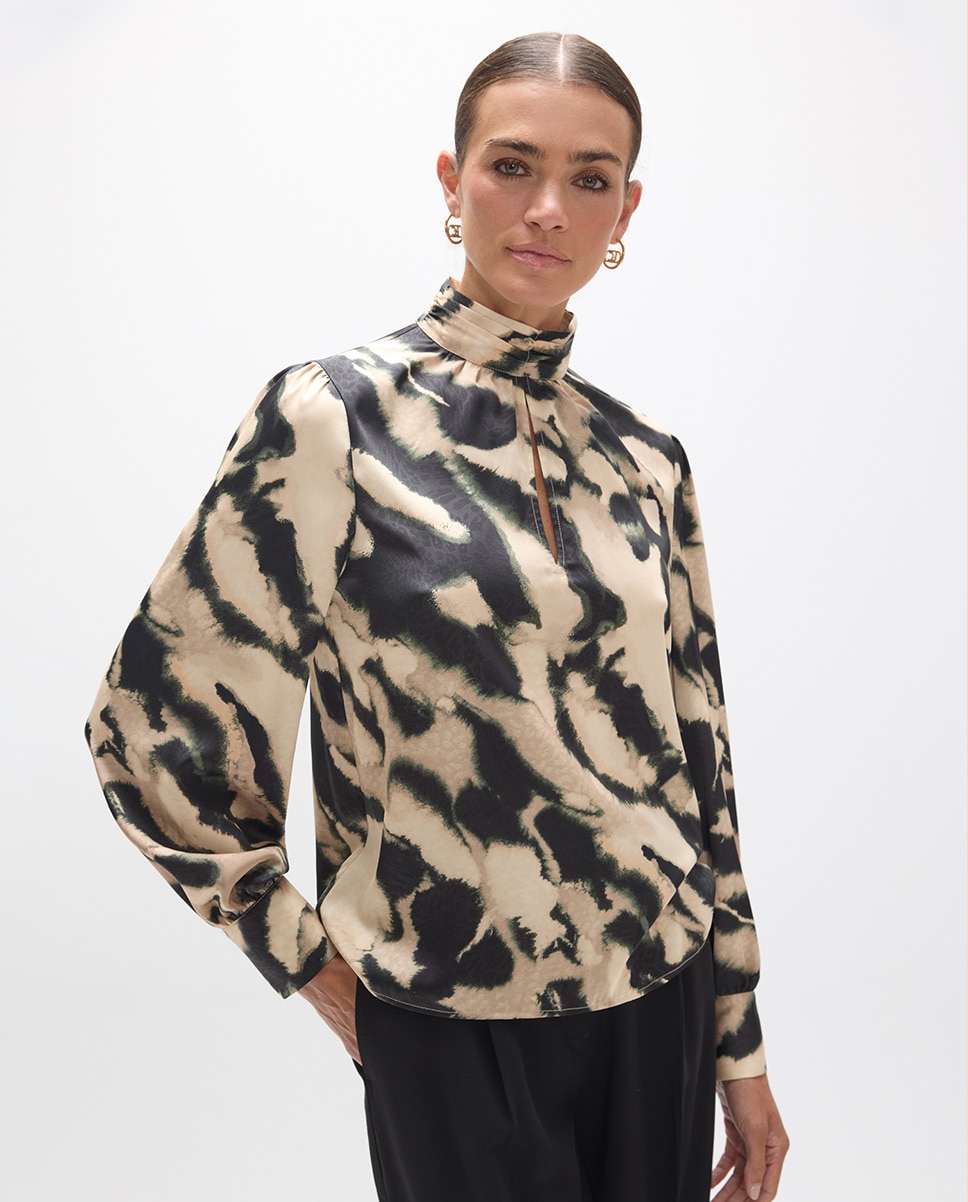 Imagem 0 de Blusa com Print Mármore