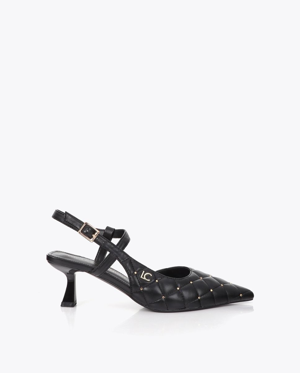 Imagem 0 de Sapatos de Salto Stiletto com Apliques Tachas