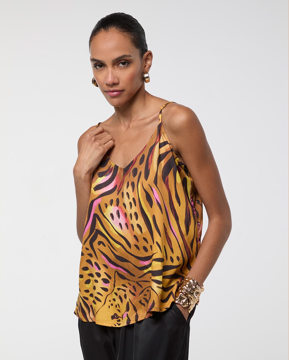 Imagem 0 de Top Lingerie Print Tigre