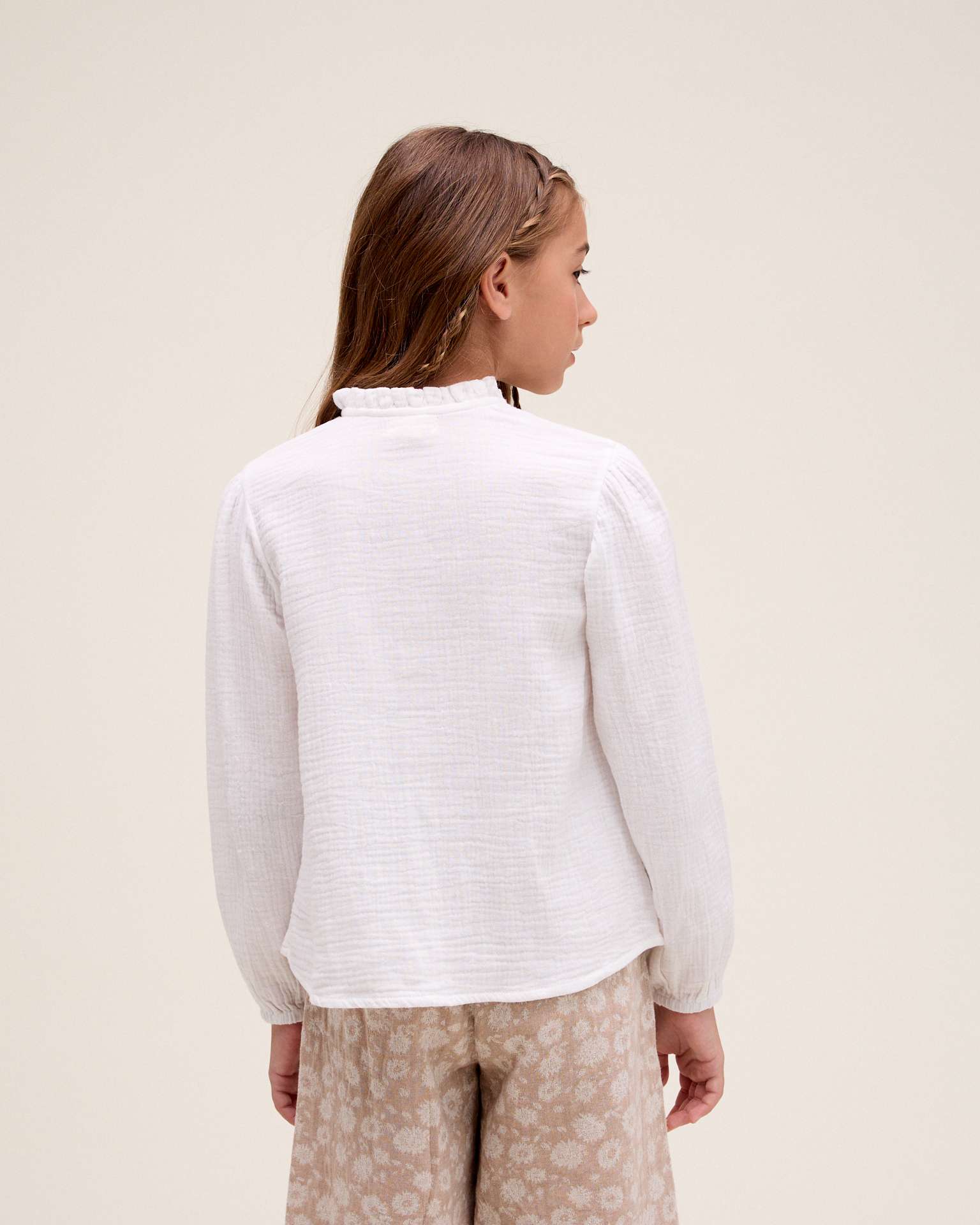 Blusa de Muselina Branco-2