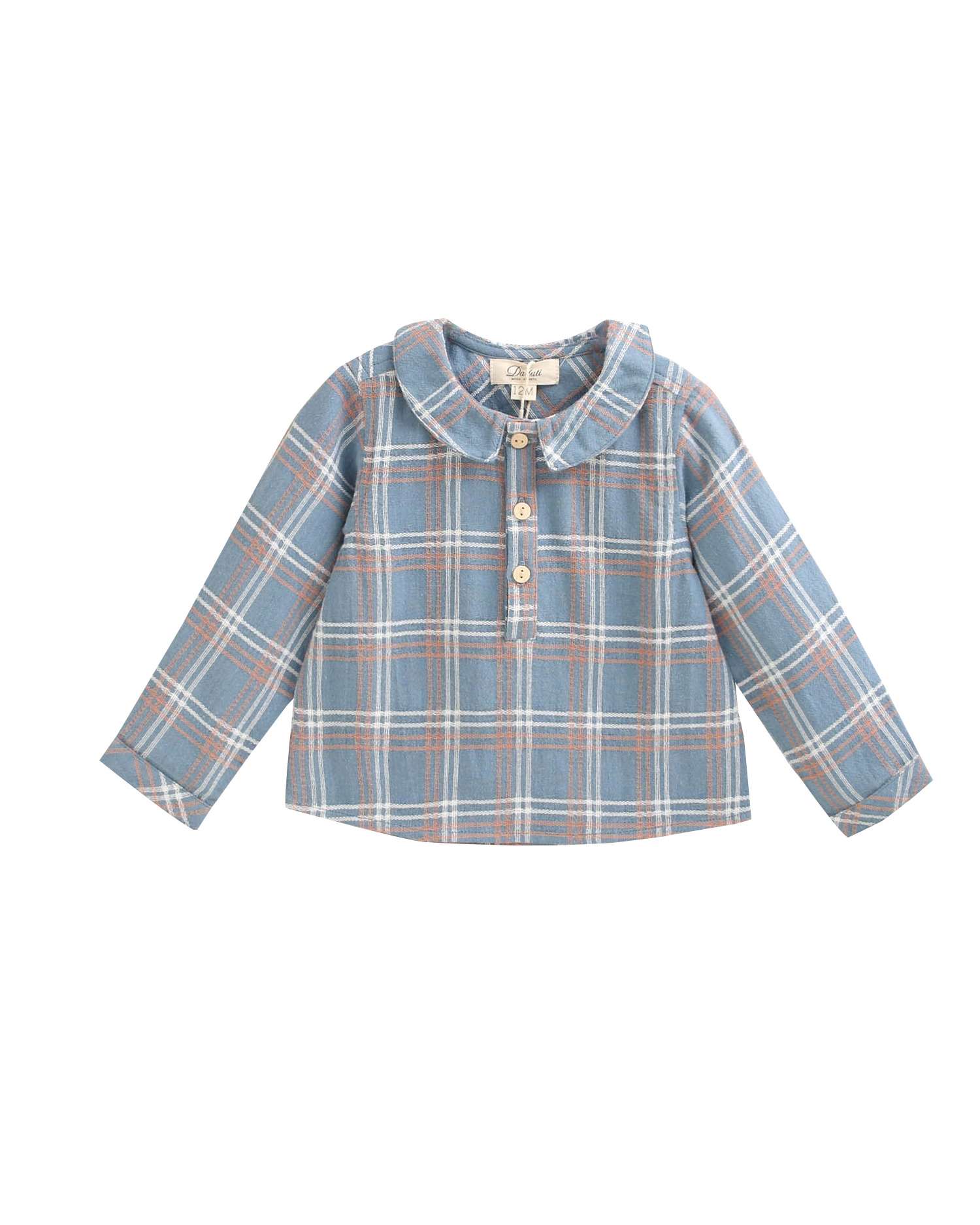 Camisa para Bebé com Detalhes Azul-1