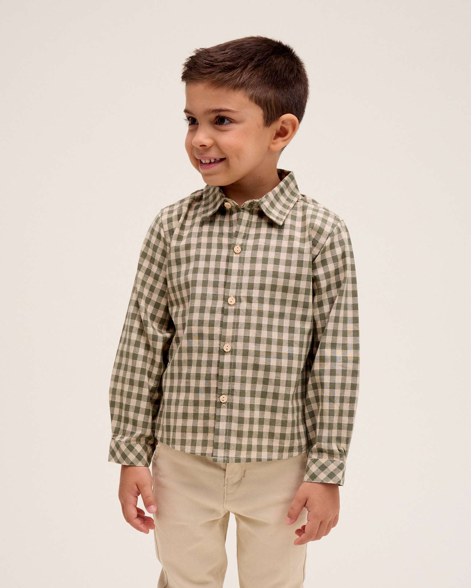 Imagem 0 de Camisa Infantil Aos Quadrados Vichy