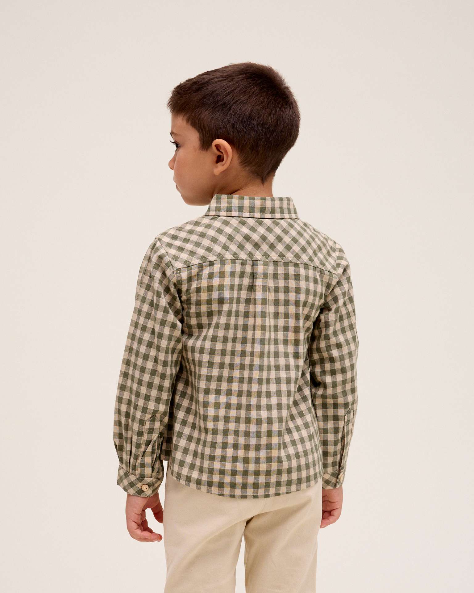 Camisa Infantil Aos Quadrados Vichy Multicolor-2