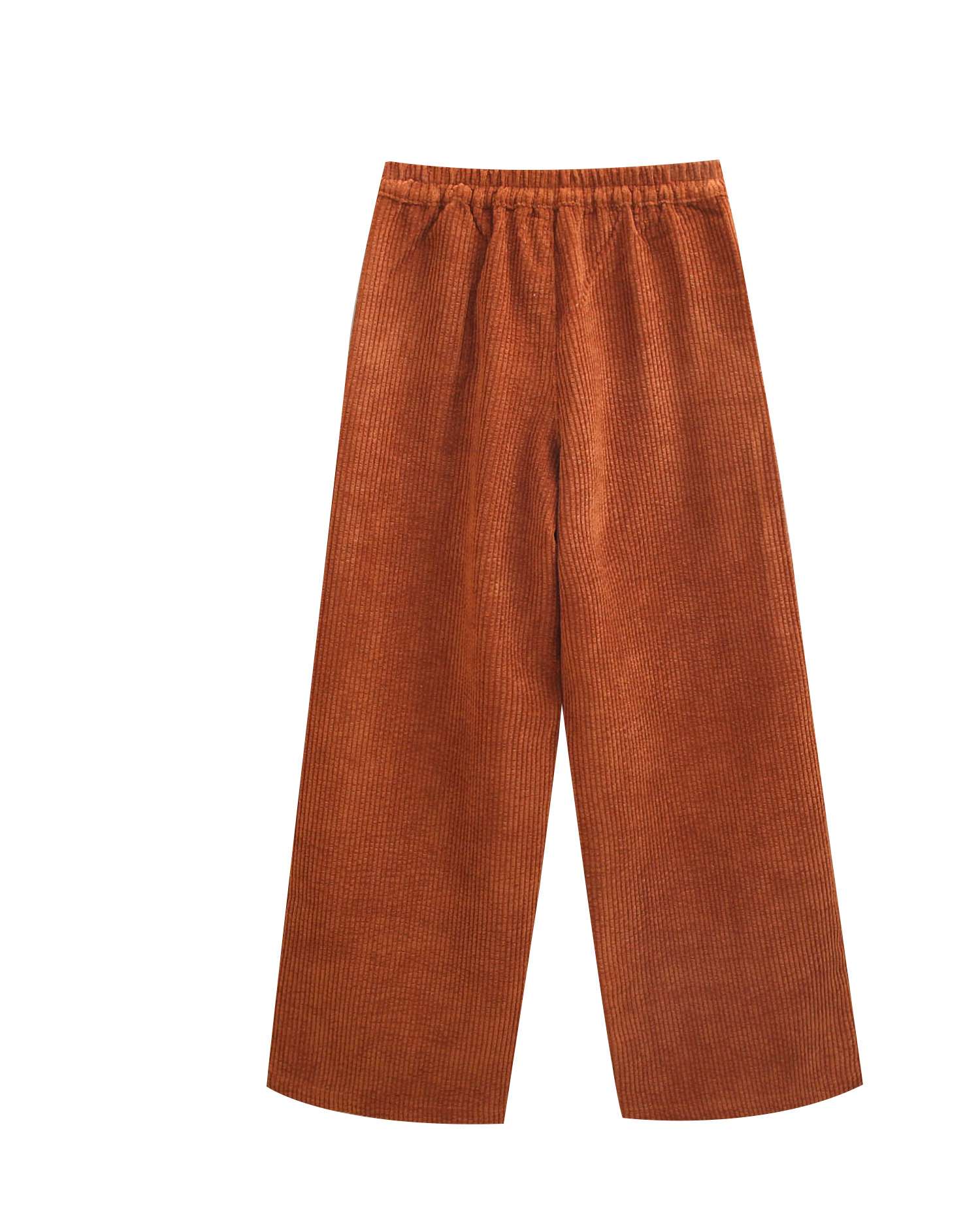 Calças Compridas de Bombazina Infantil Vermelho-2