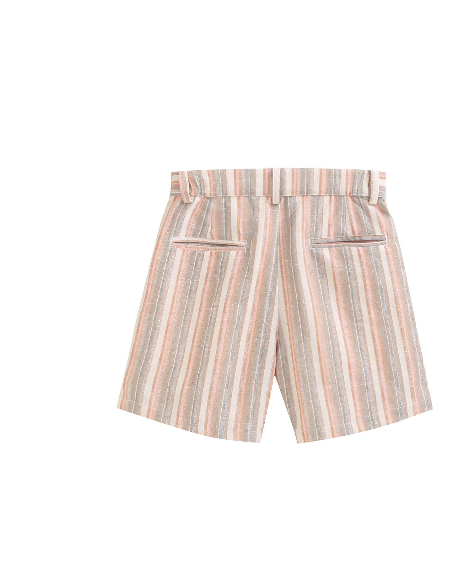 Fato de Banho Infantil Às Riscas com Bolsos Laterais Multicolor-5