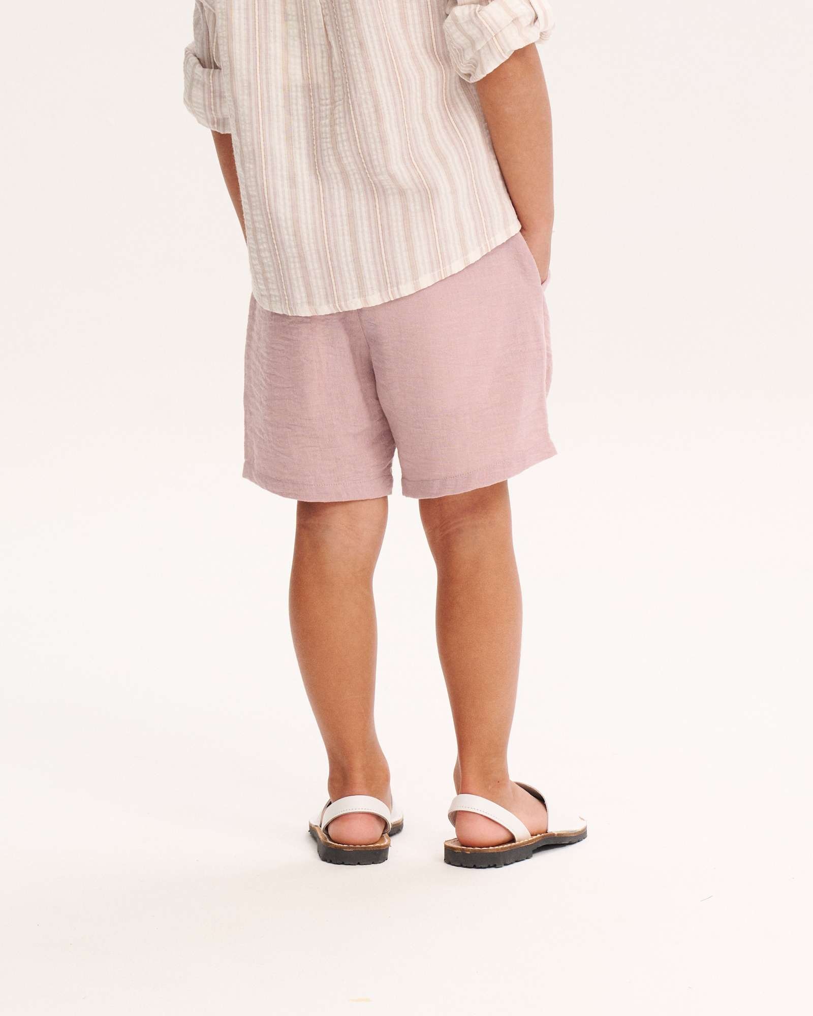Bermudas Infantil com Bolsos Laterais Dadati Rosa-3