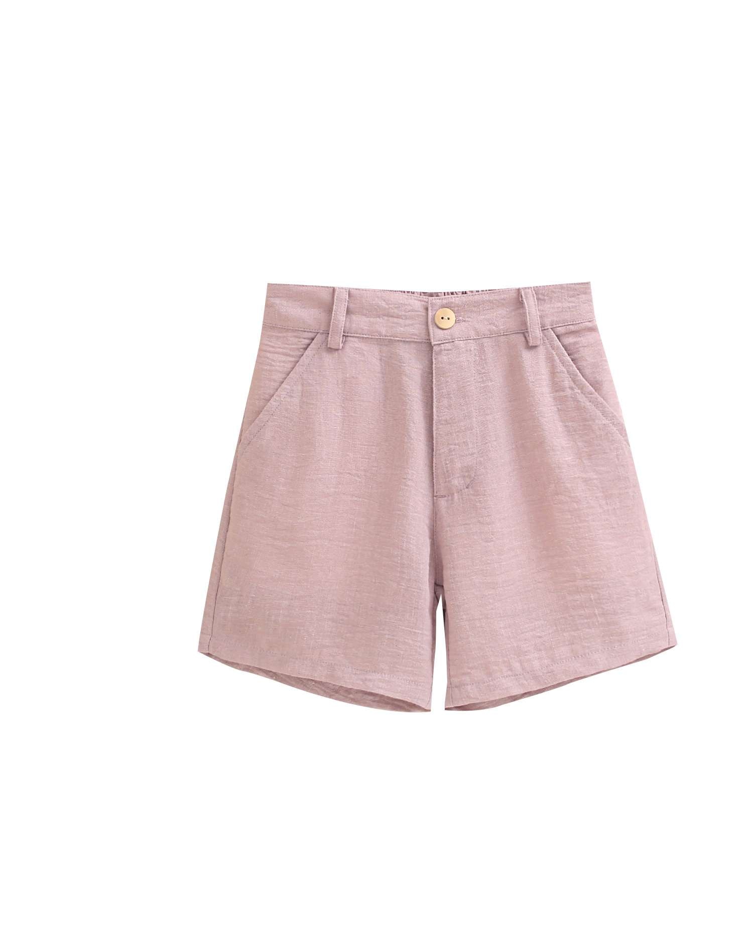 Bermudas Infantil com Bolsos Laterais Dadati Rosa-4