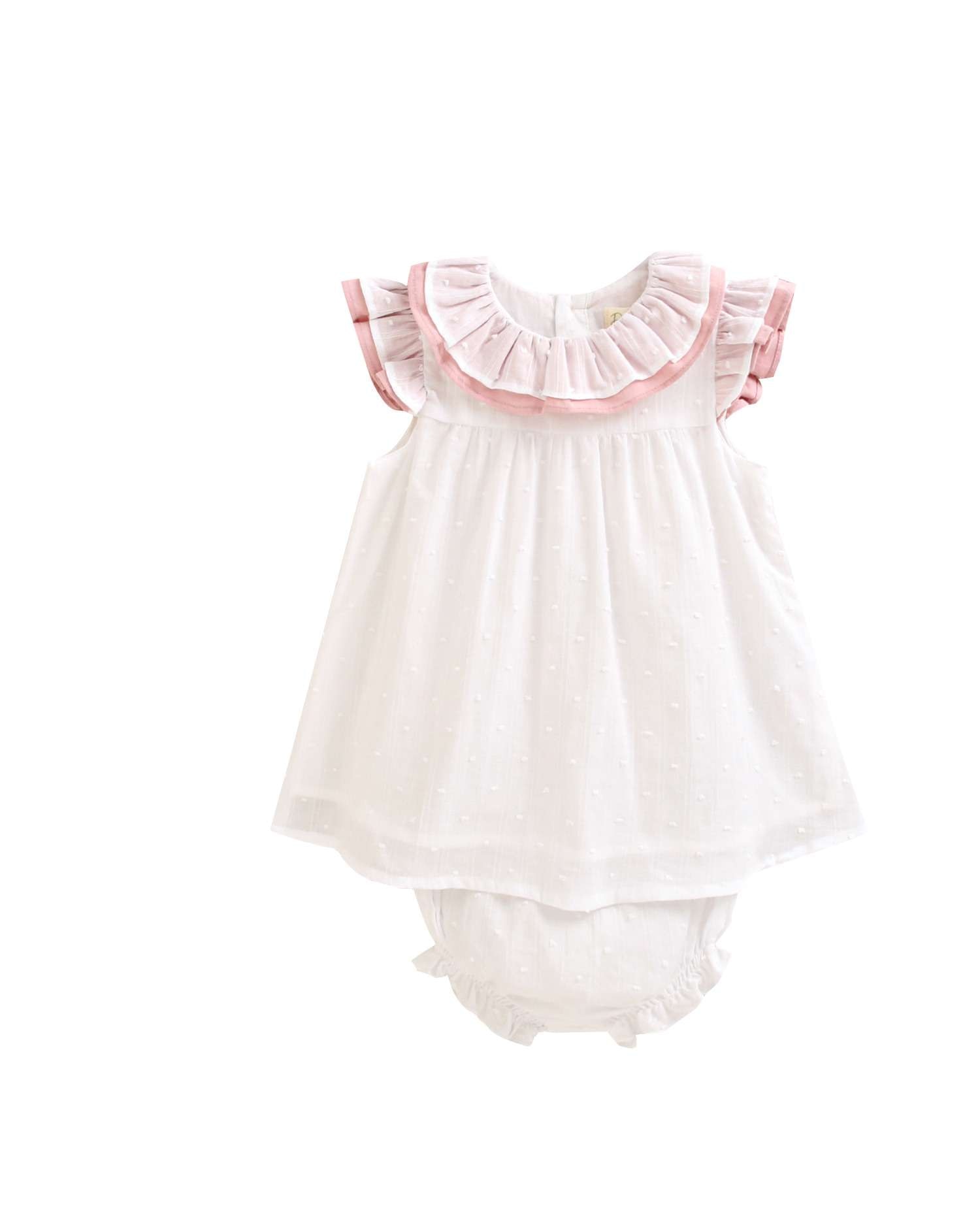 Imagem 0 de Vestido para Bebé de Plumeti com Folho na Gola