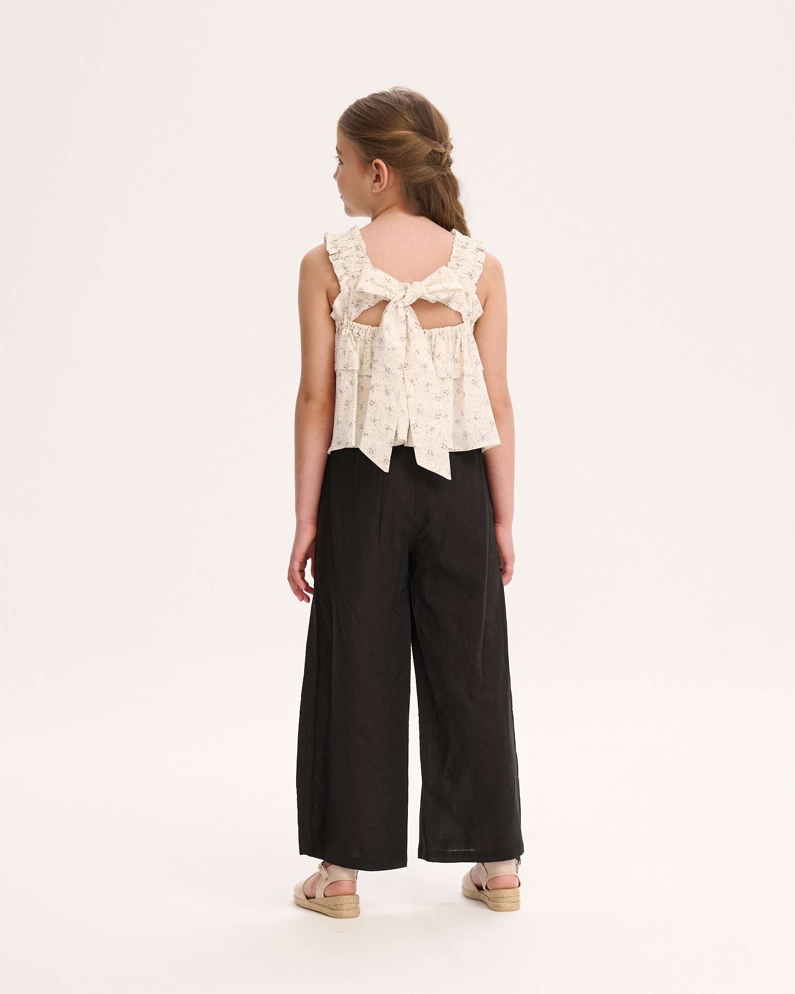 Blusa de Alças com Estampado de Flores Branco-2
