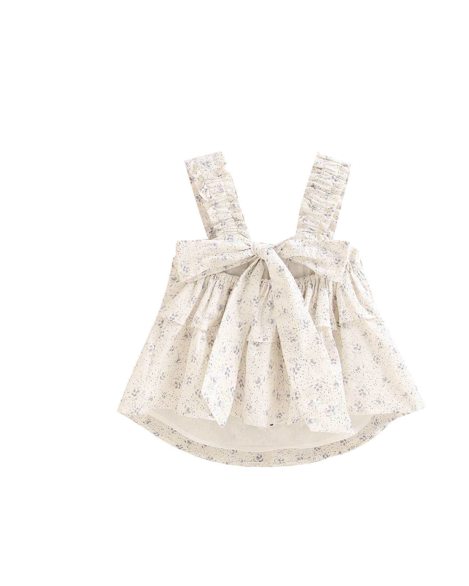 Blusa de Alças com Estampado de Flores Branco-5