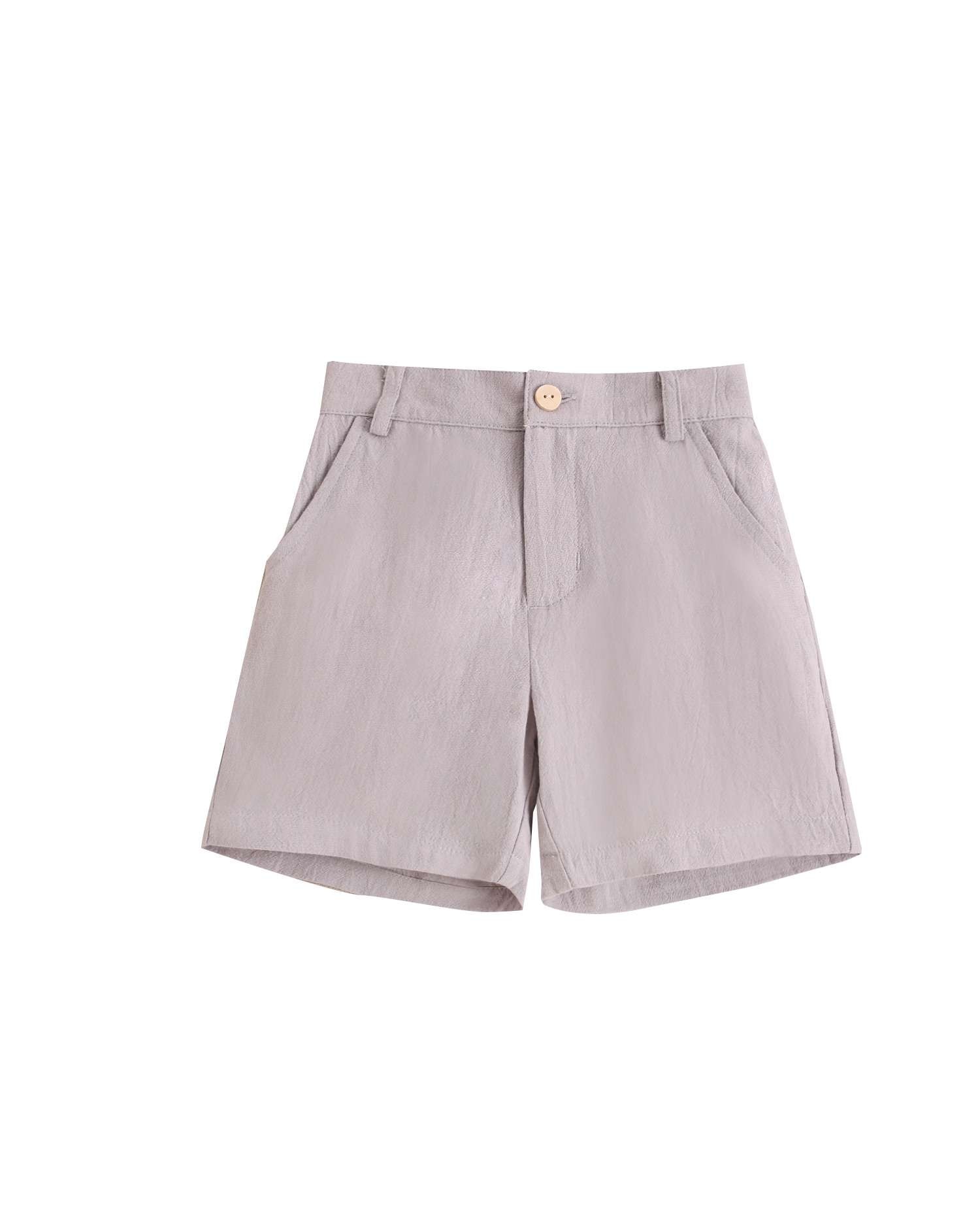 Bermudas Infantil com Bolsos Laterais Dadati Cinzento-4