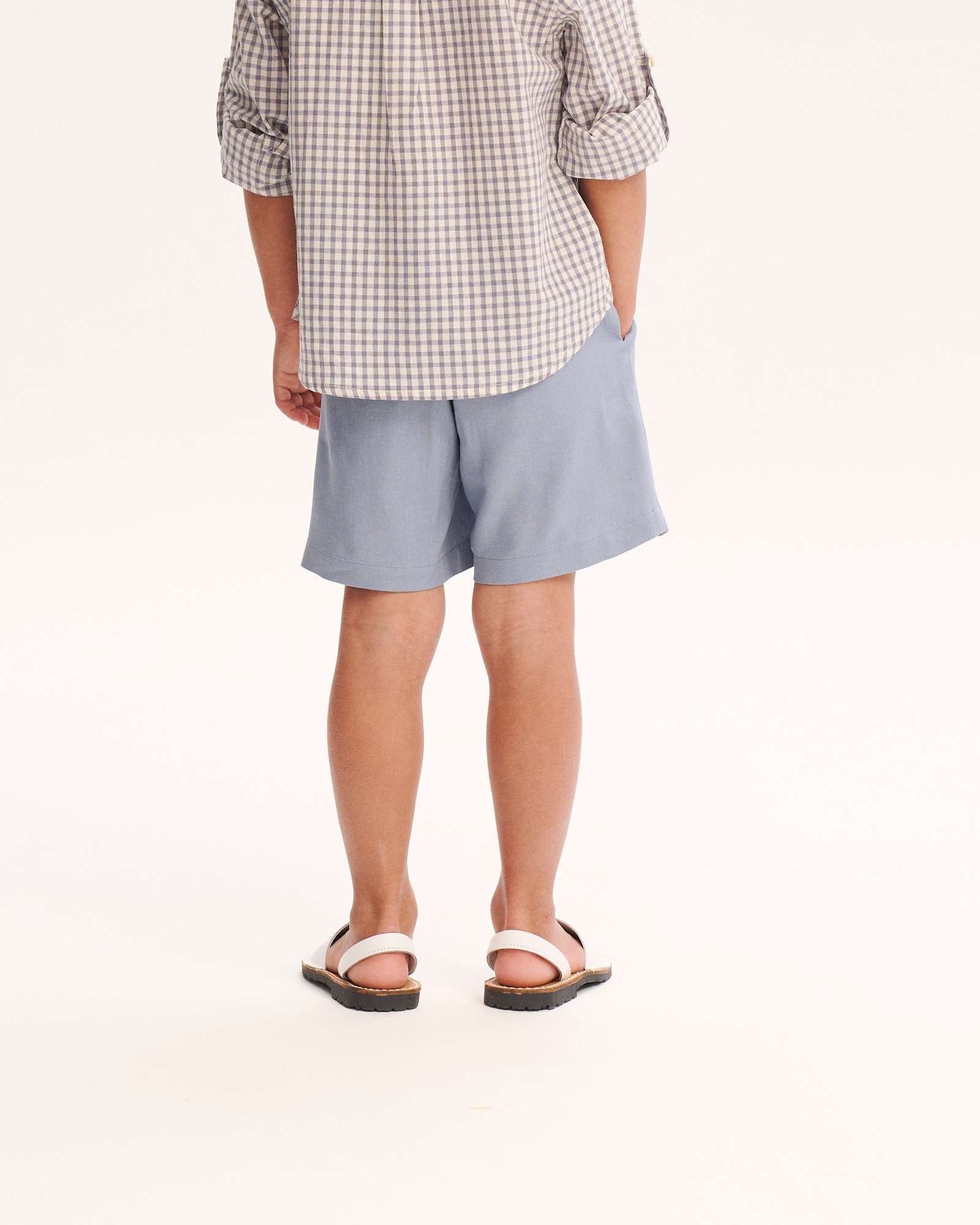 Bermudas Infantil com Bolsos Laterais Dadati Azul-3