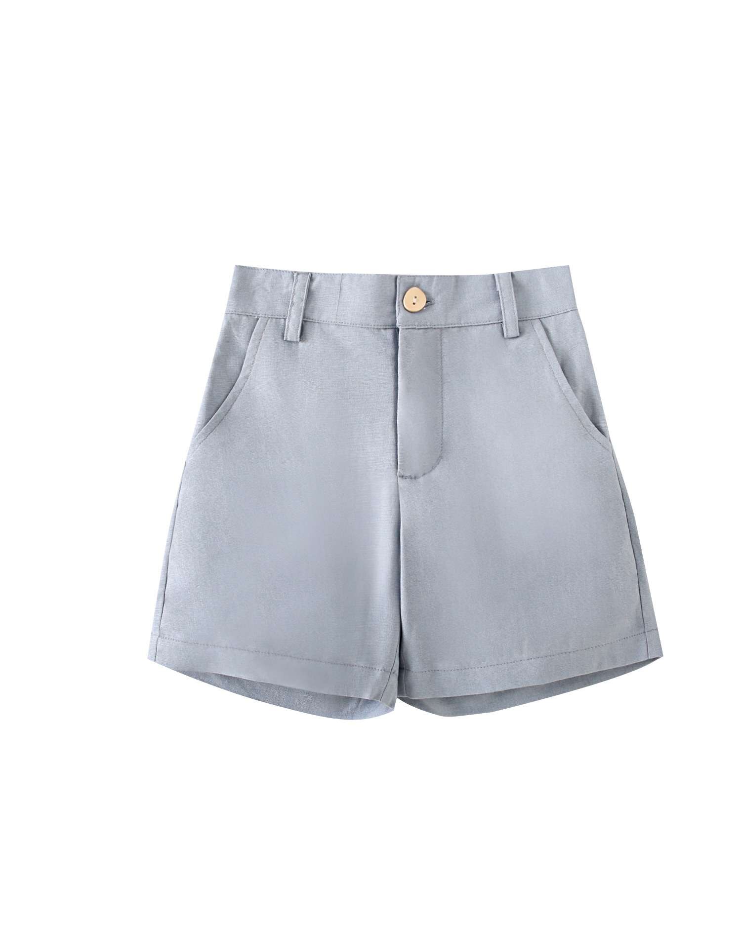 Bermudas Infantil com Bolsos Laterais Dadati Azul-4