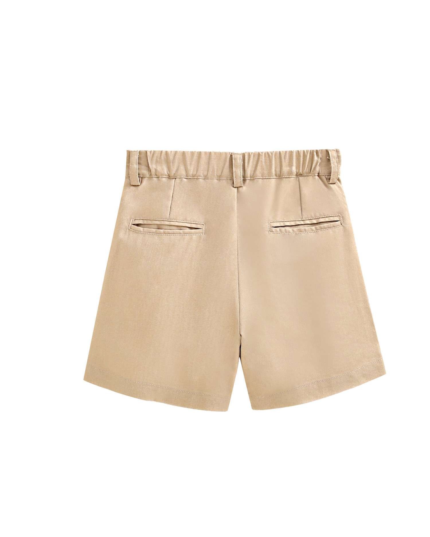 Fato de Banho Infantil com Bolsos Laterais Dadati Bege-5