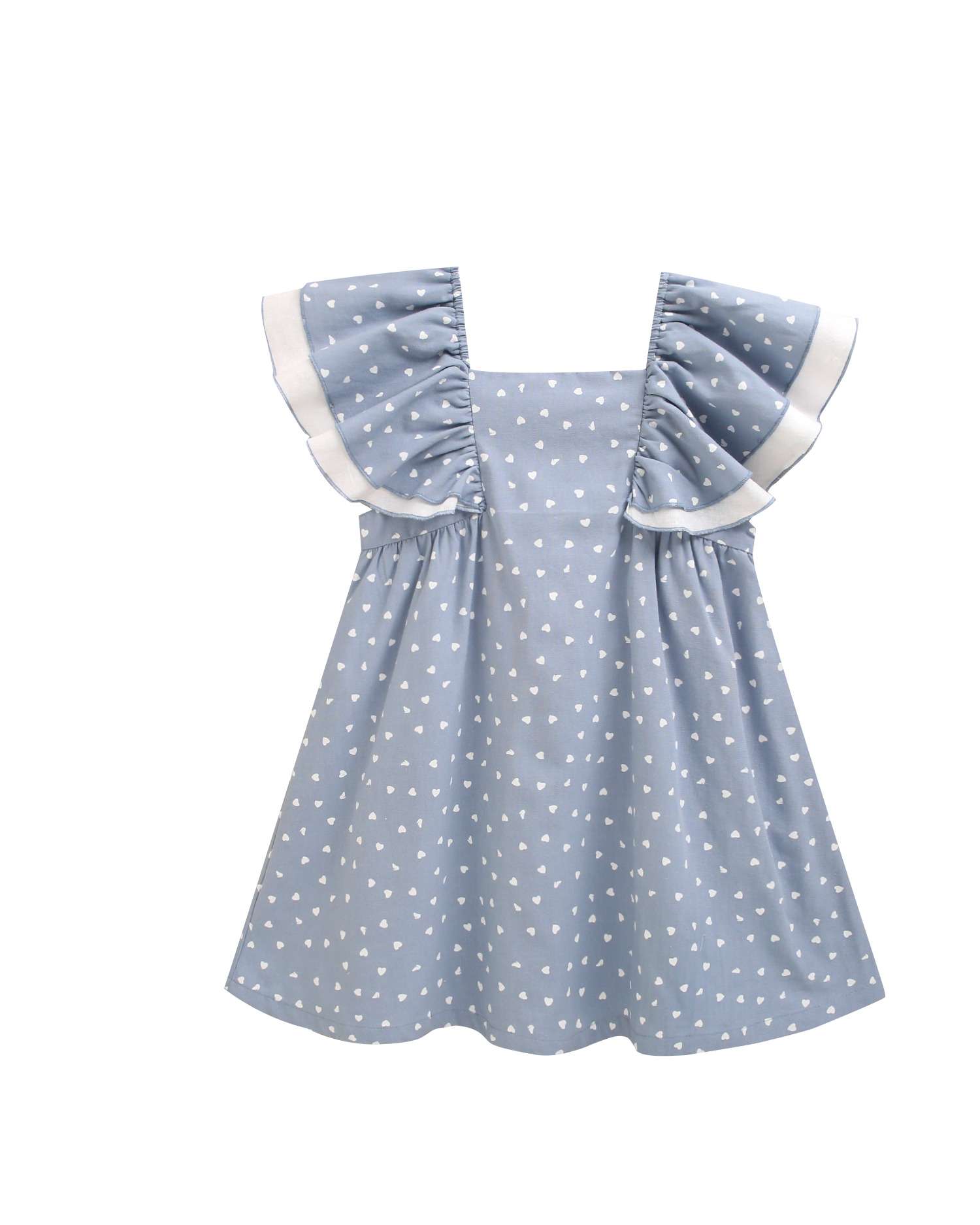 Imagem 0 de Vestido Infantil de Corações e Laço nas Costas