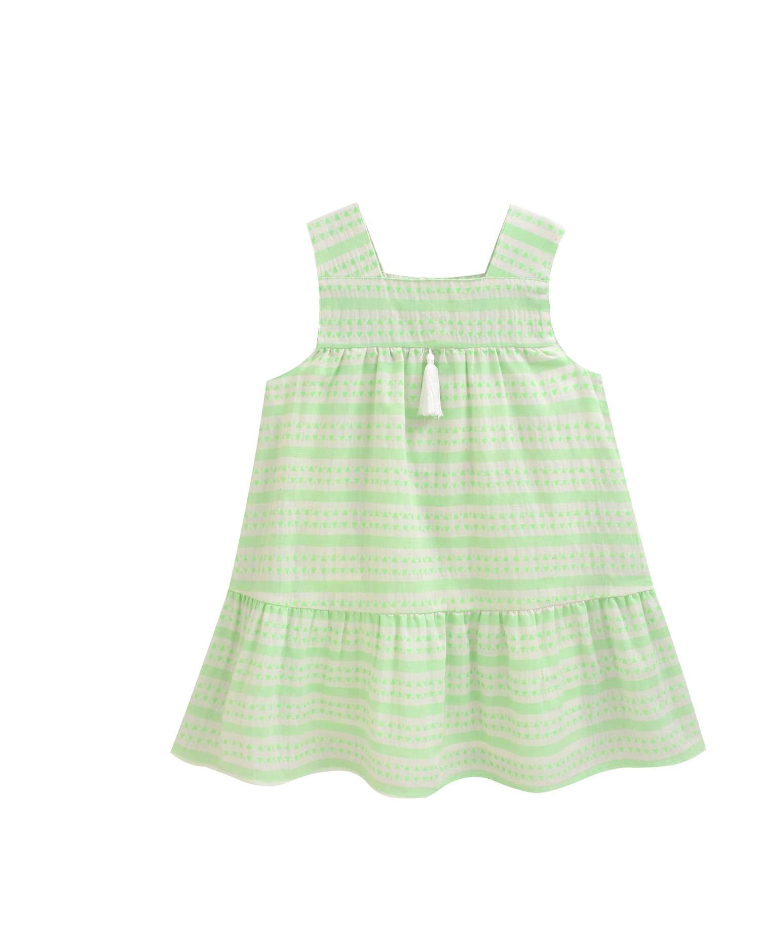 Imagem 0 de Vestido Infantil de Alças com Detalhe de Pompom