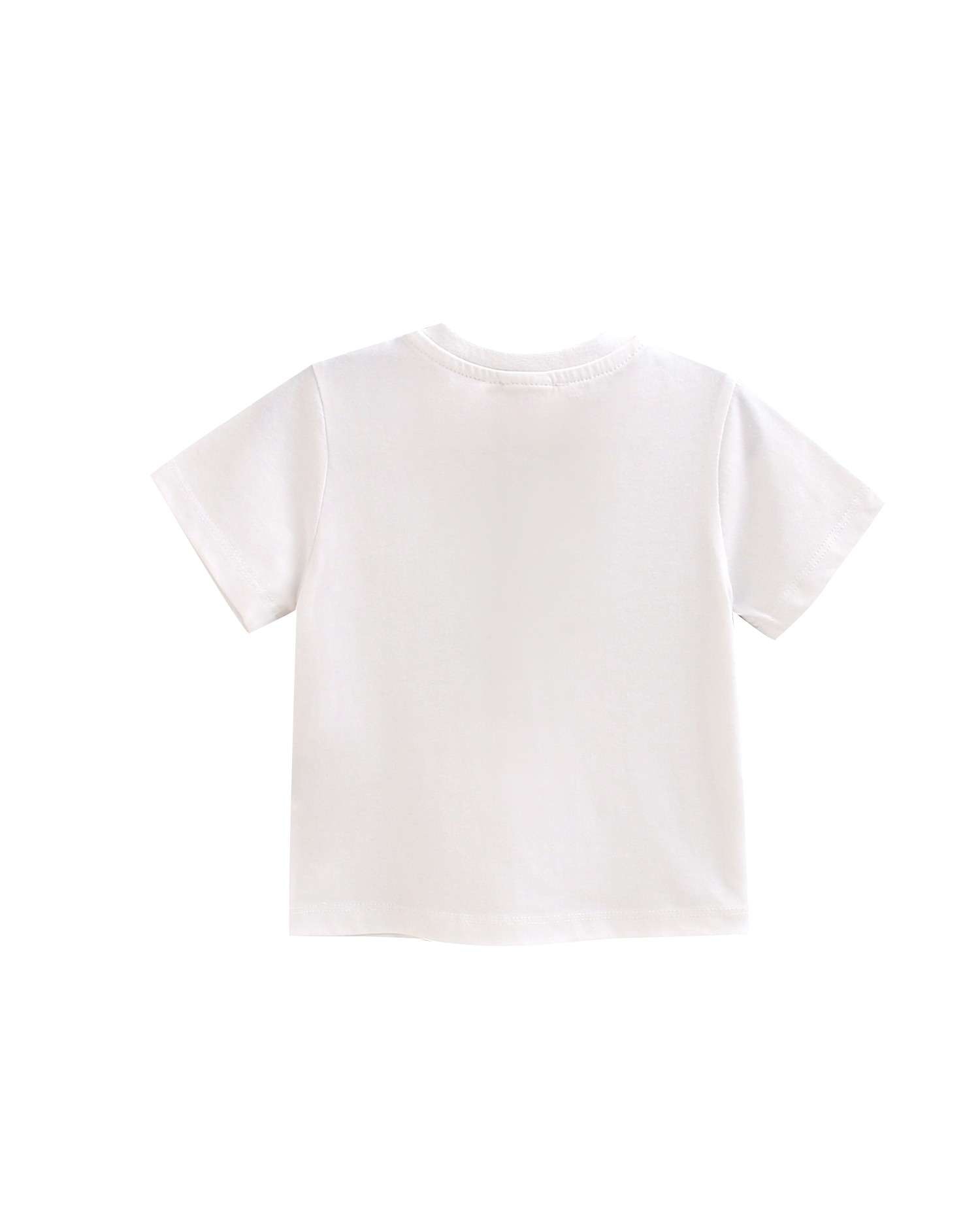 T-shirt para Bebé com Desenho Geométrico Dadati Branco / Verde-2