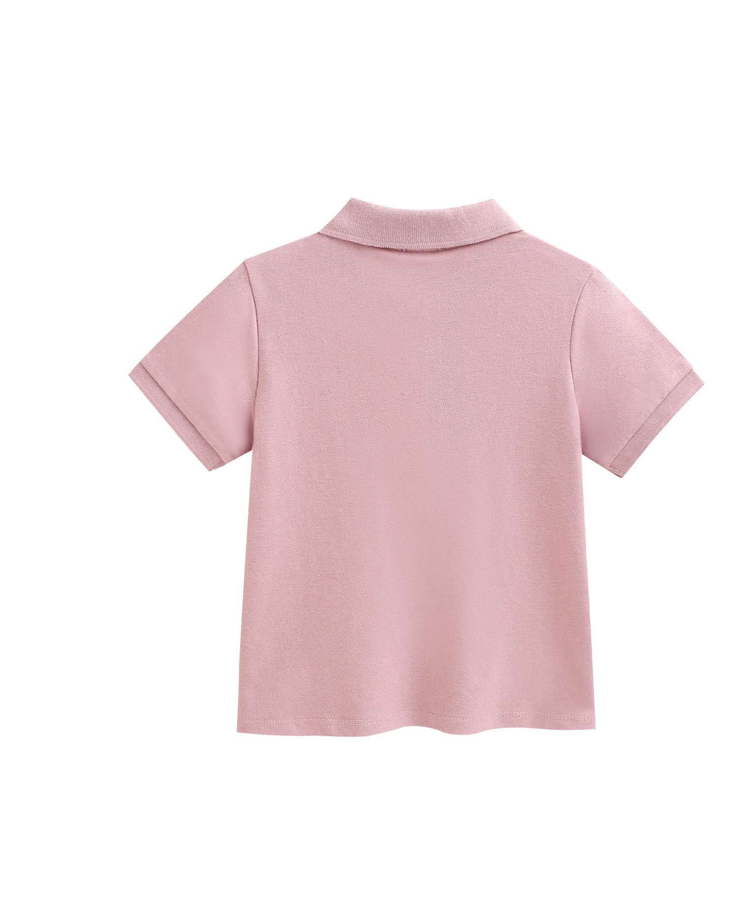Polo Infantil com Logo Bordado na Lateral Frontal Rosa-claro-2