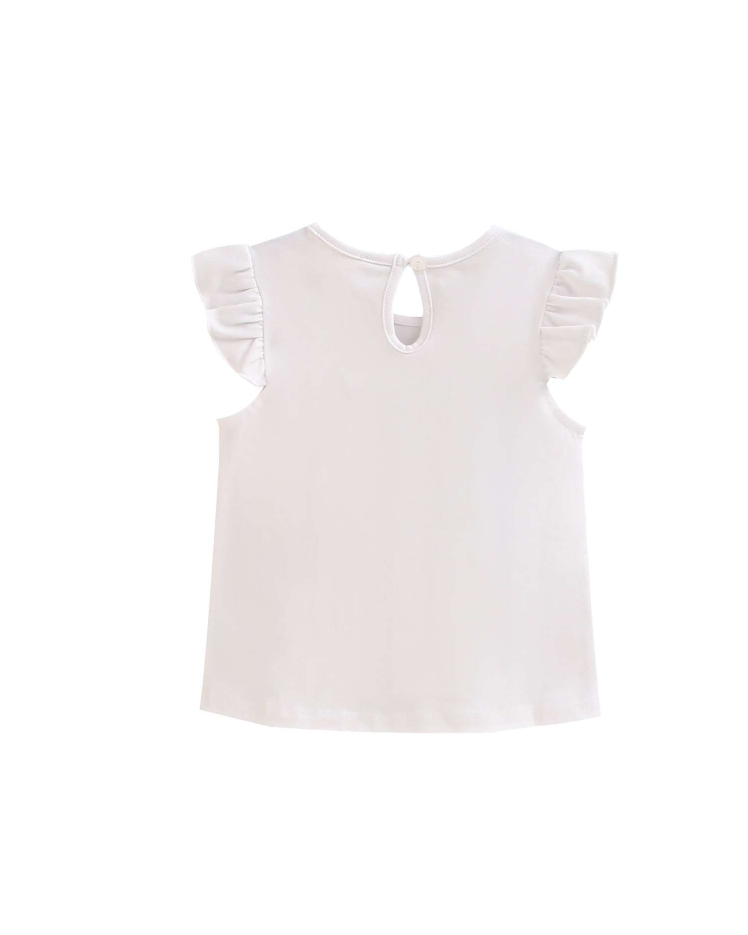 T-shirt para Bebé com Desenho de Estrela Dadati Branco-2