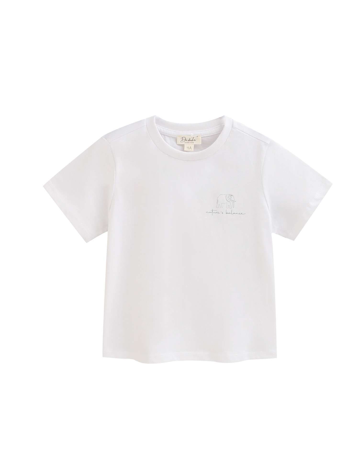 Imagem 0 de T-shirt Infantil com Desenho Geométrico com Elefante
