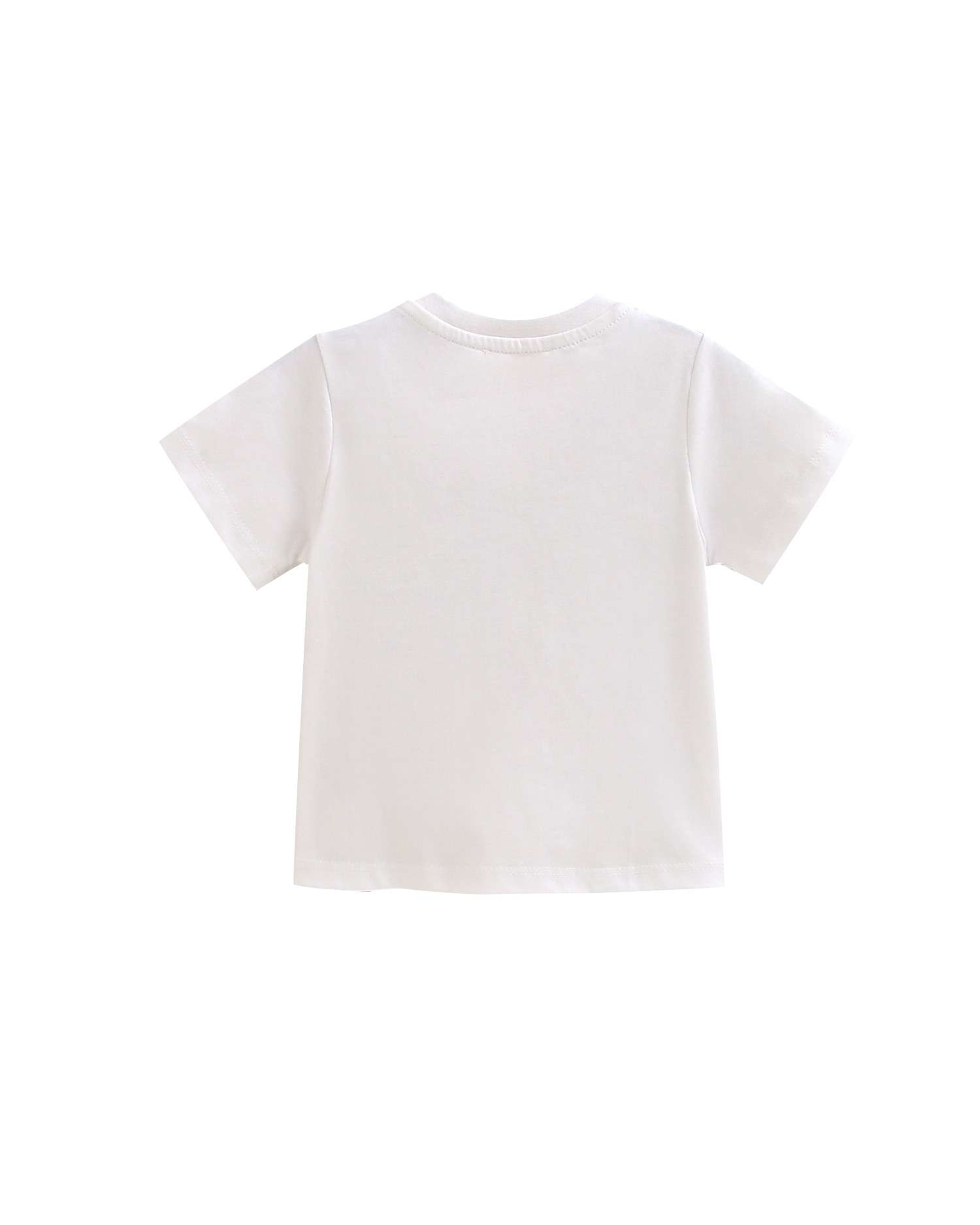 T-shirt para Bebé com Detalhe de Bolso Dadati Branco-2