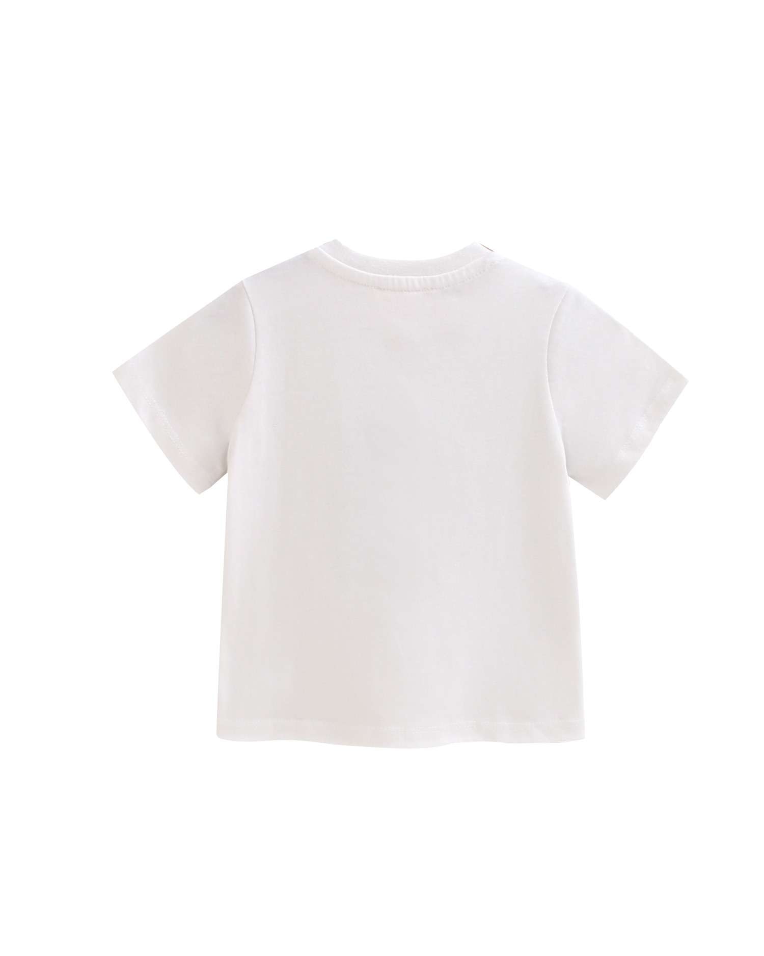 T-shirt para Bebé com Desenho de Onda e Palmeiras Dadati Branco-2