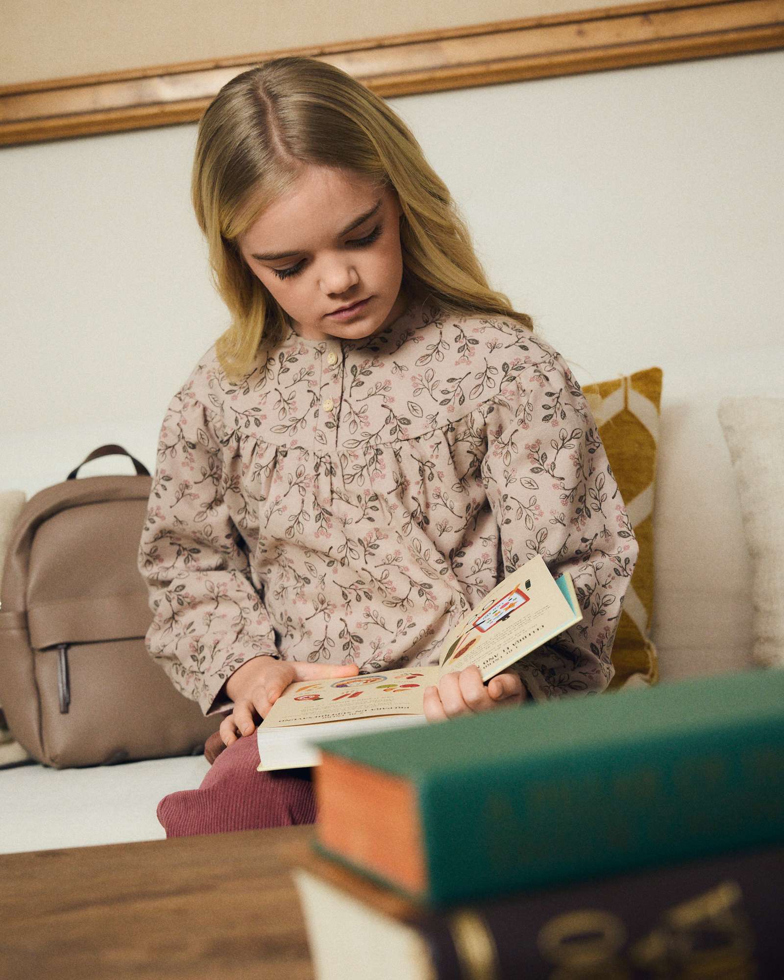 Blusa Infantil com Estampado de Flores Rosa-2