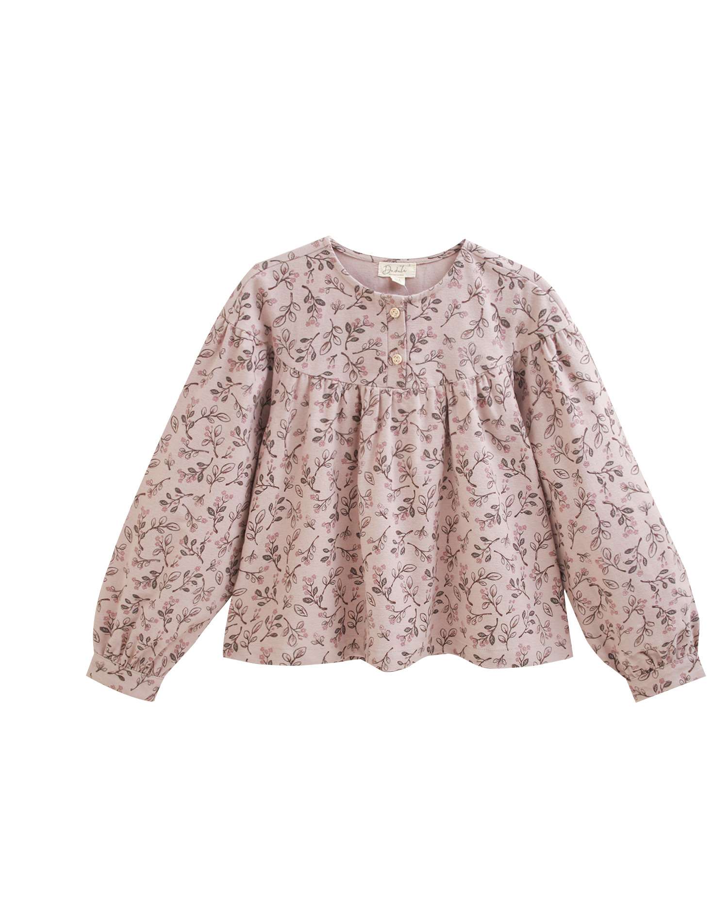 Blusa Infantil com Estampado de Flores Rosa-4